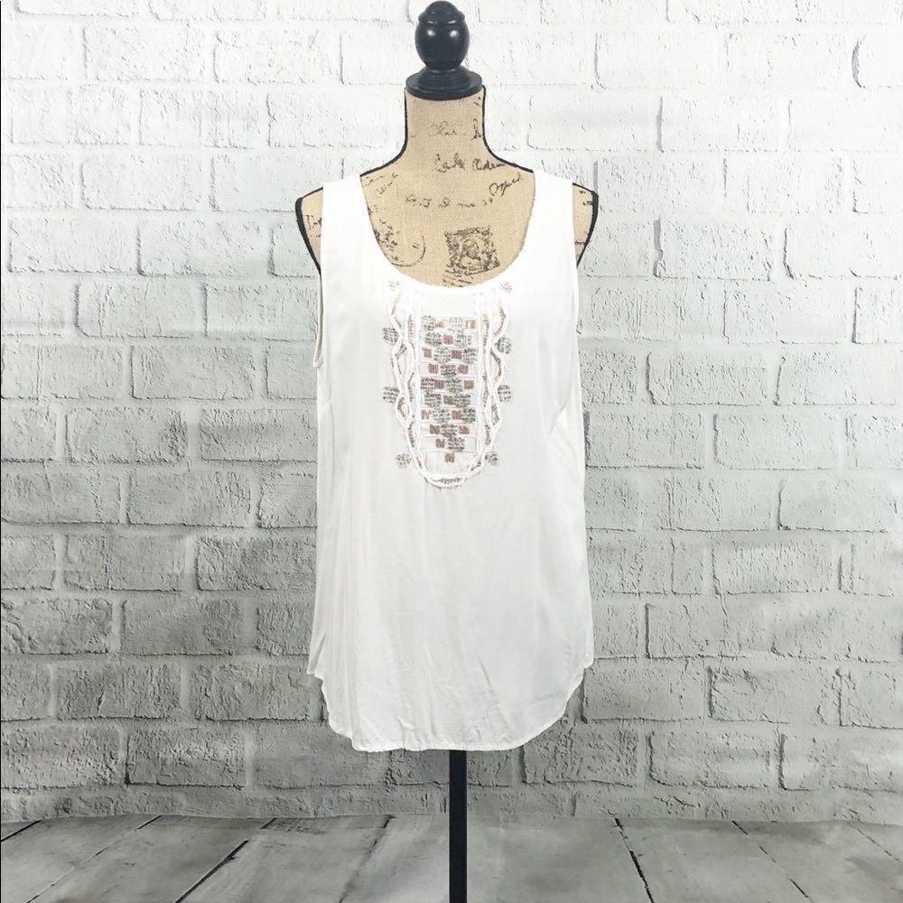 Embellished Nurture Sleeveless Tank Top